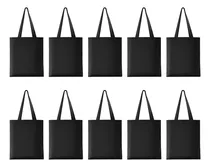 Comprar 10pcs Tote Bag Bolsas Manta Cruda Bolsas De Algodón 40x35cm