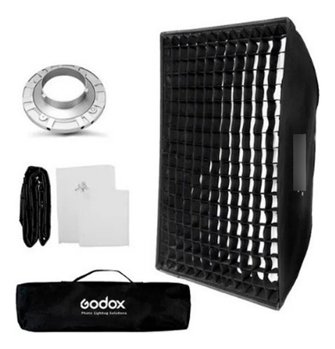 Softbox Bowens 80x120cm Godox Com Grid Colmeia Flash Tocha