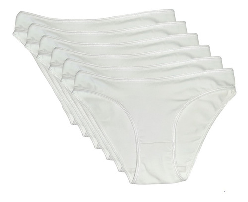 Paquete 6 Panty Bikini De Algodon