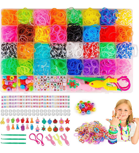 Kits Para Hacer Pulsera Collar Ligas De Goma Colores Juego