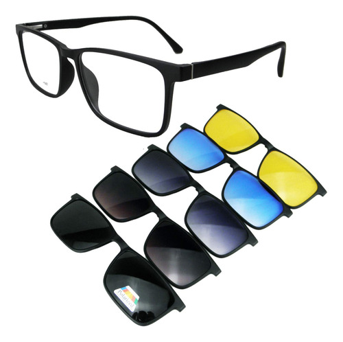 Circleperson Clip En Gafas De Sol 5 En 1 Gafas Magnéticas De