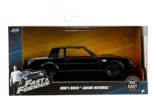 Rápidos Y Furiosos: Buick Grand  1987 Escala 1:32 Jada Color Negro