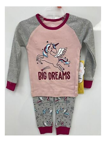 Unicornio Sueños Conjunto De Pijama Para Niñas De 2 Piezas