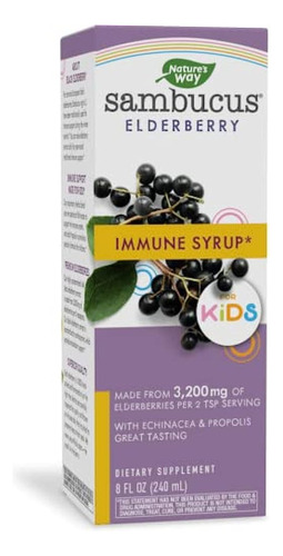 Nature?s Way Sambucus Elderberry Immune Syrup For Kids, Immu