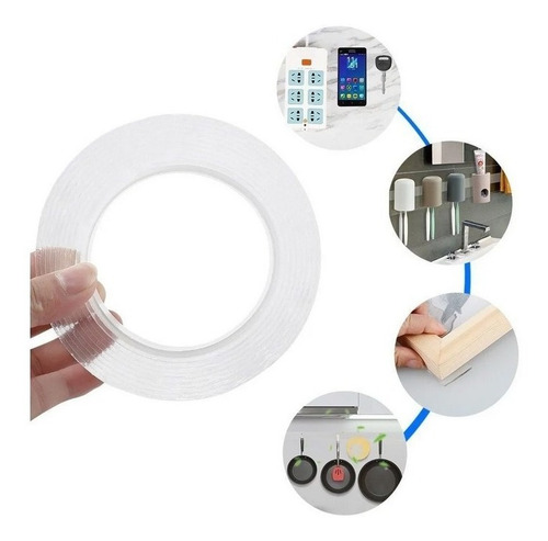 Fita Ultra Dupla Face Transparente 3 Metros