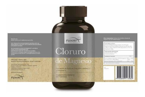 Cloruro De Magnesio Funat X 60 Ta - Unidad a $27900