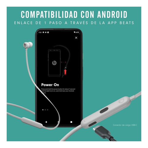 Imagen 3 de 8 de Audífonos Beats Flex - Gris ahumado