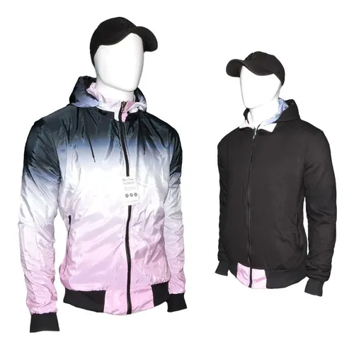 Chamarra doble vista hombre hotsell