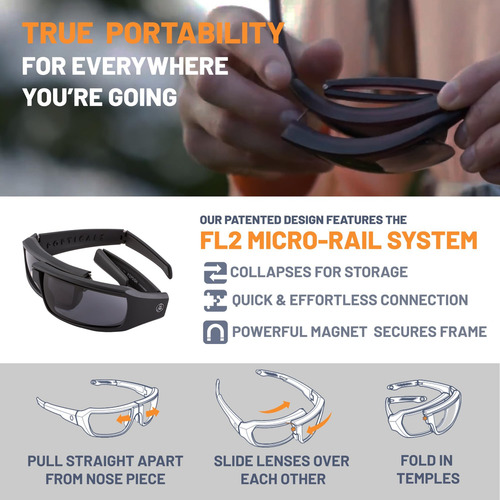 Popticals Gafas De Sol Deportivas, Gafas De Sol Negras, Gafa