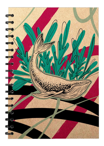 Cuaderno Artesanal Ecológico Con Agenda Perpetua A5 15x21cm