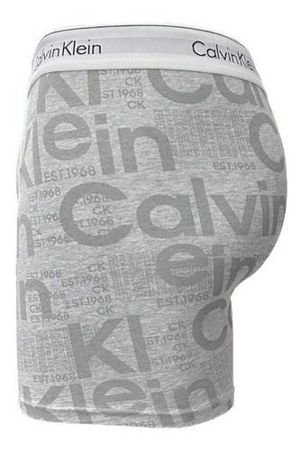 Boxer Brief Calvin Klein Ultra Soft Color Gris 100% Original