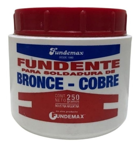 Fundente Para Soldadura Varilla Bronce-cobre 250gr Fundemax