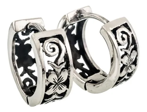 Argollas de plata labradas hotsell