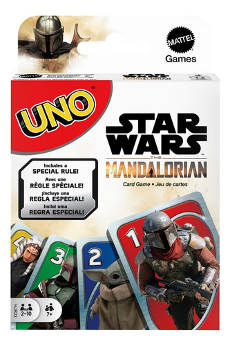 UNO MANDALORIAN, Juego de Cartas, Emoción Galáctica, Juego de Mesa Familiar, 7+ Años