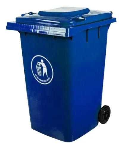 Contenedor De Basura Cubo De Reciclaje 240l Azul Contenedor Azul