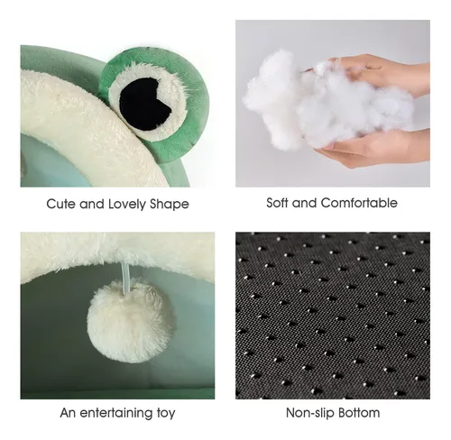 Jiupety Bonita Cama Para Gatos, Precioso IglĂș De Terciopel.