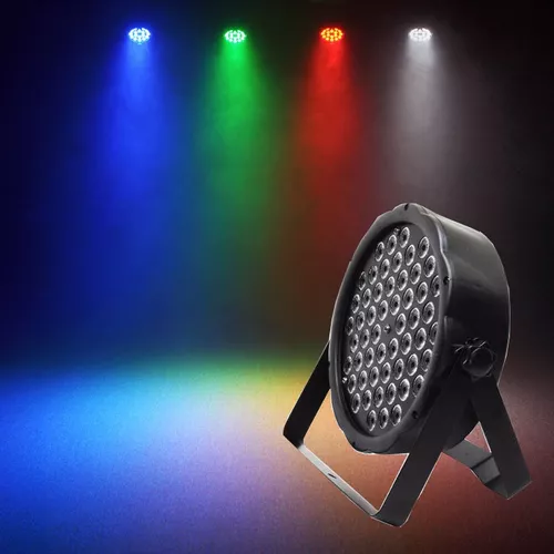 Pack X4 Tacho Par Proton 54 Luz Led Dj Rgb Dmx Audioritmico