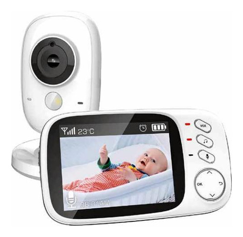 Cámara Con Monitor Para Bebes Portátil Imagen Y Audio - Ps