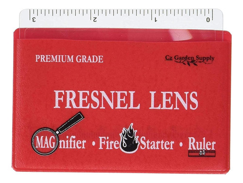 Lente De Fresnel 4x Lupa De Bolsillo Tamaño Tarjeta De Cr...