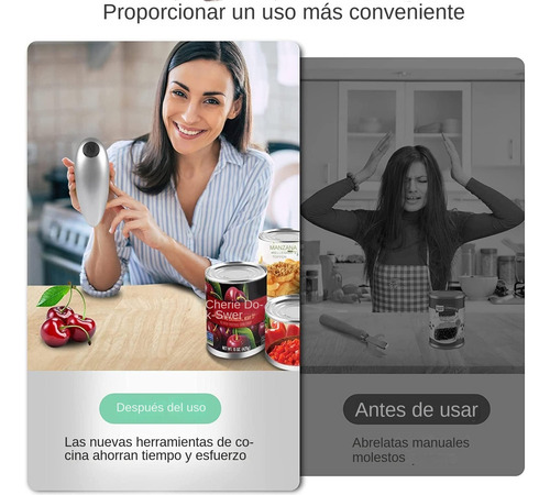 Abridor De Latas Eléctrico, Abrelatas Con Manos Libres