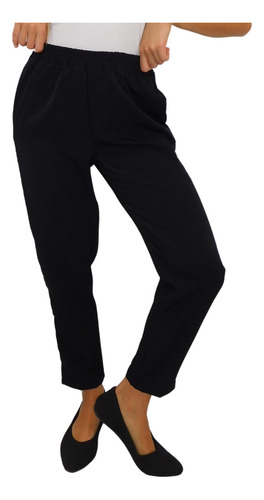 Pantalon Babucha Jogger Recto Mujer Elastico Clasico Dama