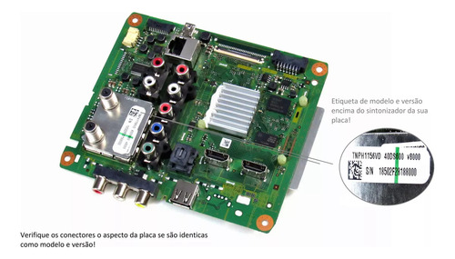 Placa Principal Tv Tc-40ds600b Tnph1156vd Nova Genuína