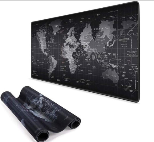 Mouse Pad Gamer Mapa De Mundo 90x40cm