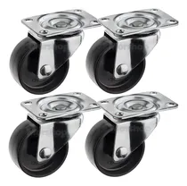 Comprar 4 Rueditas Giratorias 25mm Ruedas Muebles Macetas Cajonera Ruedas Negro