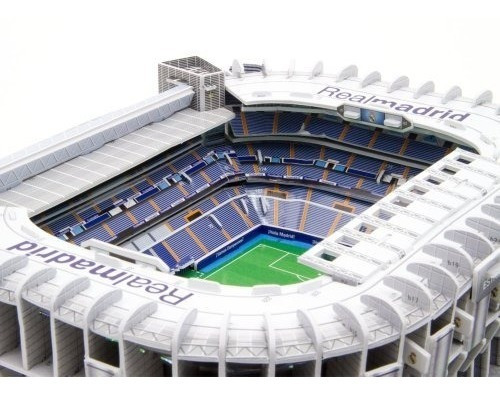 Maqueta Estadio 3d Para Armar!!! Cancha Del Real Madrid!!