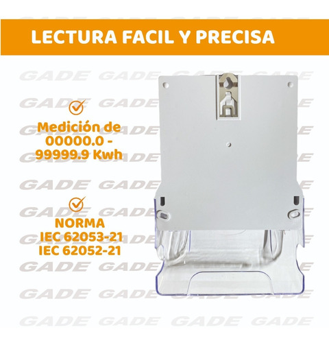 Imagen 3 de 7 de Medidor De Consumo Trifasico Digital 100a 3x220v Luz Tension