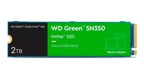 Ssd Western Digital Green Sn350 2tb Nvme M.2 2280 - Wds200t3g0c