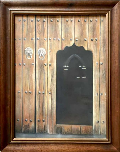 Cuadro Portón Antiguo, Decorativo, Litografía, Enmarcado