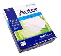 Comprar Resma Autor Carta 80 Grs. 500 Hojas - Caja X 5 Unidades