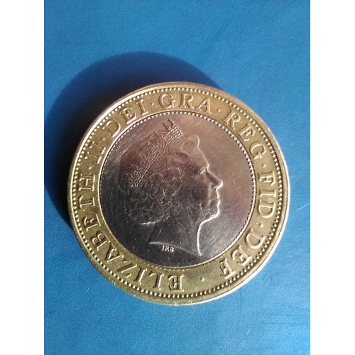 Moneda Inglaterra 2 Libras Año 1998 Elizabeth Ii