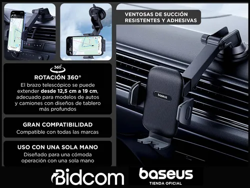Soporte Para Celular Con Abrazadera Baseus Para Automóvil