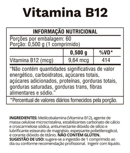 Vitamina B12 Ocean Drop Dose Certa Metilcobalamina Vegano