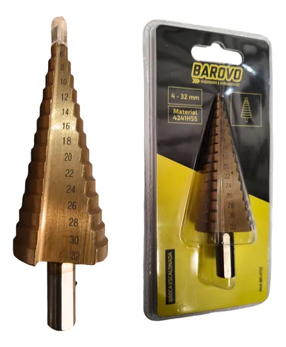 comprar Mecha Broca Cónica Escalonada 4-32 Mm Madera Aluminio Acero