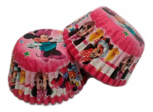 Capacillos De Minnie Mouse Para Cupcakes 25 Unidades