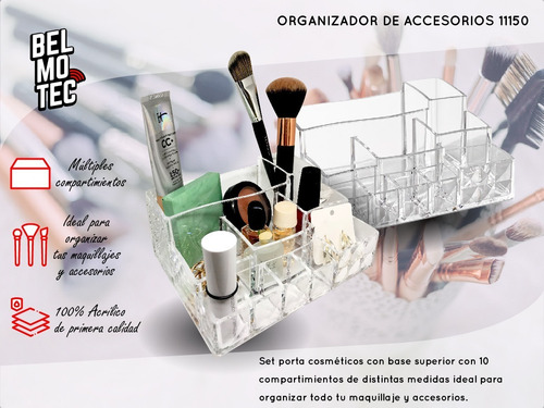 Organizador Porta Accesorios Cosmeticos Acrílico Maquillaje