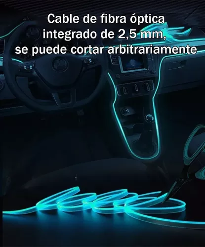 6 En 1 Tira De Luces Led Interior Luz Para Auto/rgb Neón