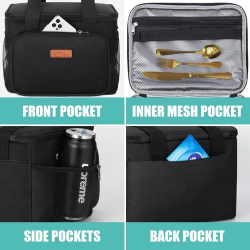 Bolsa De Almuerzo Para Mujer/hombre, Lonchera Reutilizable P