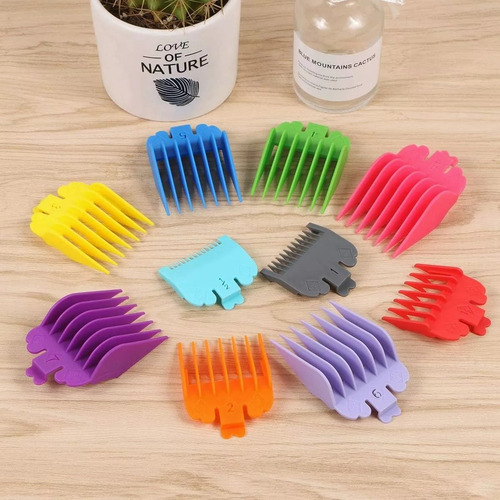Peines Guía Aumentos Niveles Para Maquina Colores 20pcs