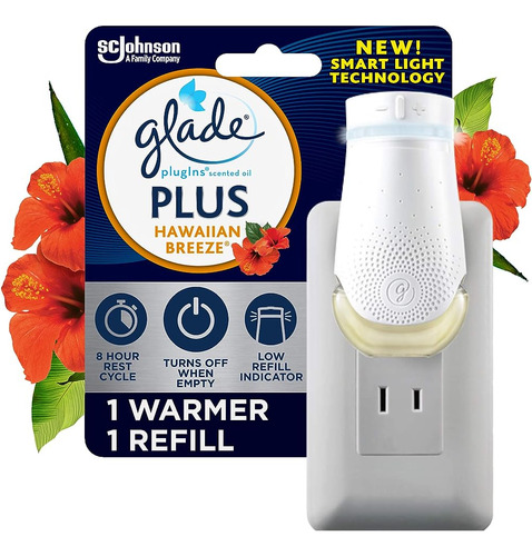 Glade Plugin Plus Air Freshener Starter Kit, Aceite Perfumad