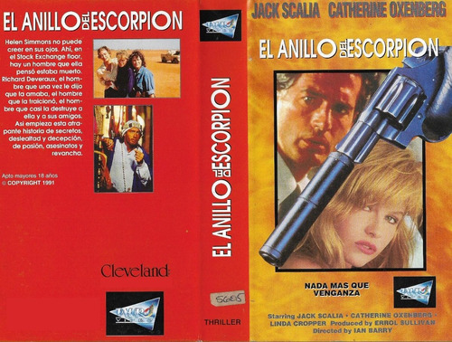 El Anillo Del Escorpion Vhs Catherine Oxenberg Jack Scalia