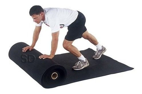 Piso De Caucho Rollo 3 Mm X 1 Mt X 10 Mt Roll De Grosor Epdm