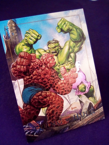 Tarjeta Prism Thing Vs Hulk 1-d Marvel Masterpieces 1992