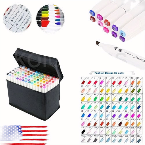Marcadores 80 Color Touch Nuevo Five Pen Arte Gráfico Boceto