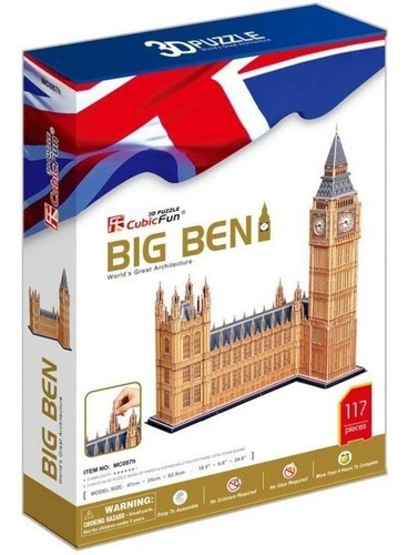 Puzzle 3d Big Ben  Cubicfun Mc087h