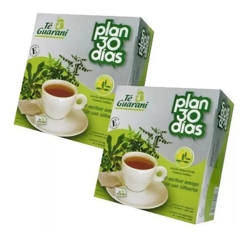 Pack 2 Té Guaraní Plan 30 Días Adelgazante + Envío 