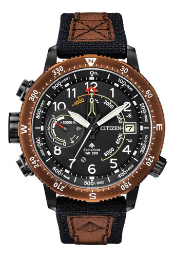 Citizen Promaster Altichron Bn5055-05e ............ Dcmstore Color de la correa Café Color del bisel Café Color del fondo Negro 61230